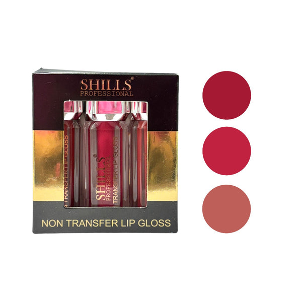 Shills Professional Non Transfer Lip Gloss 3Pc SPC215A