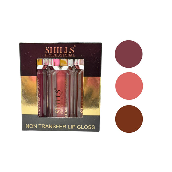 Shills Professional Non Transfer Lip Gloss 3Pc SPC215B