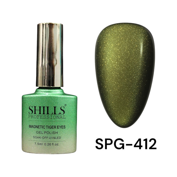 Shills Professional Magnetic Tiger Eye Cat Eye Gel Polish 412