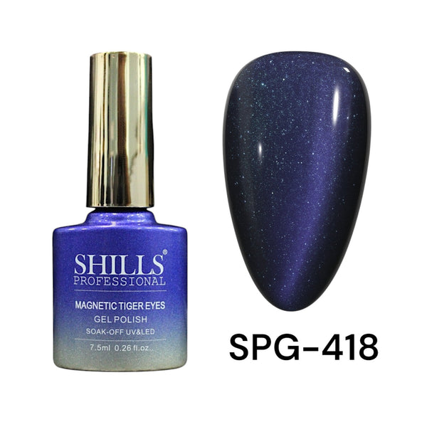 Shills Professional Magnetic Tiger Eye Cat Eye Gel Polish 418
