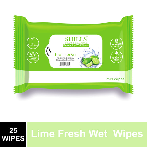 SHILLS Professional Wet Wipes LIME FRESH