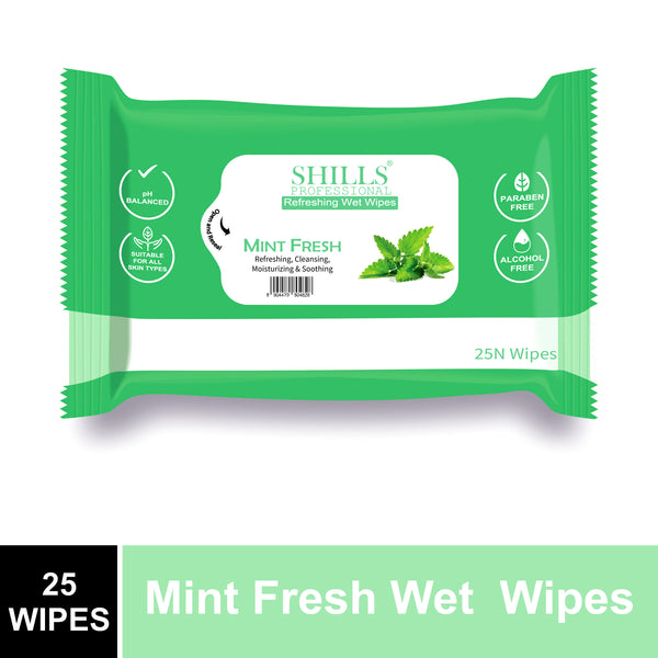 SHILLS Professional Wet Wipes MINT FRESH