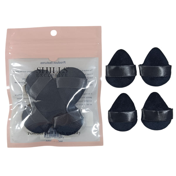 Shills Exclusive 4pc Ovel Finger Puff Black