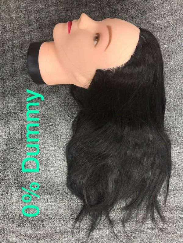 0% Hair Dummy For Hair Cutting And Practicing