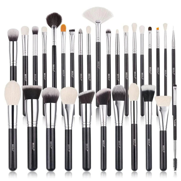 BEILI 30Pcs Goat-Wood Professional Makeup Brush Set