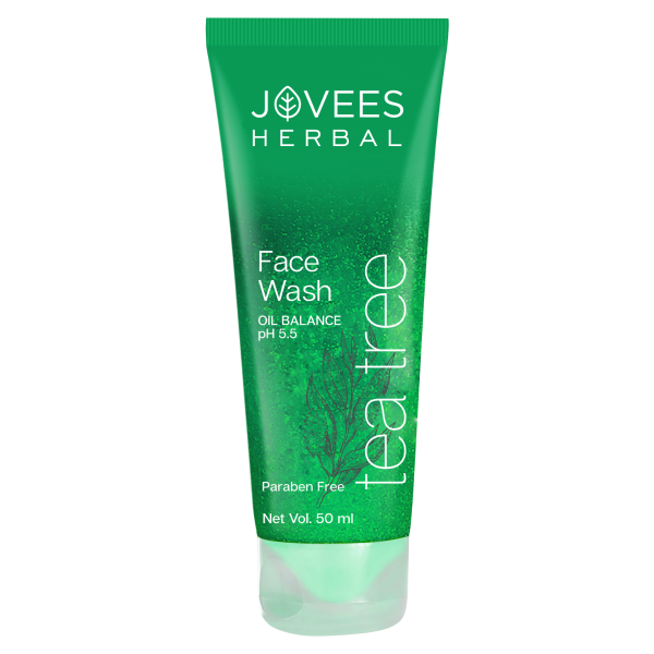 Jovees Tea Tree Oil Control Face Wash | Oily & Acne Prone Skin 120ml